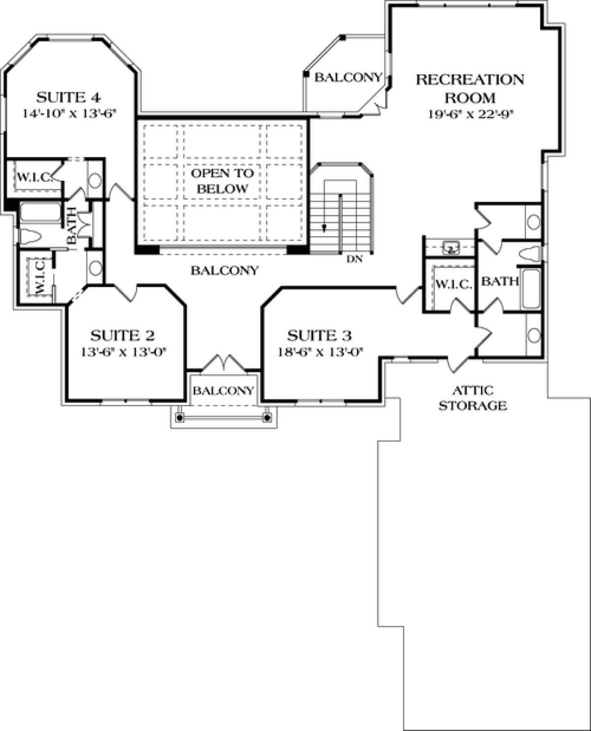 Floorplan 3 for House Plan #3323-00472