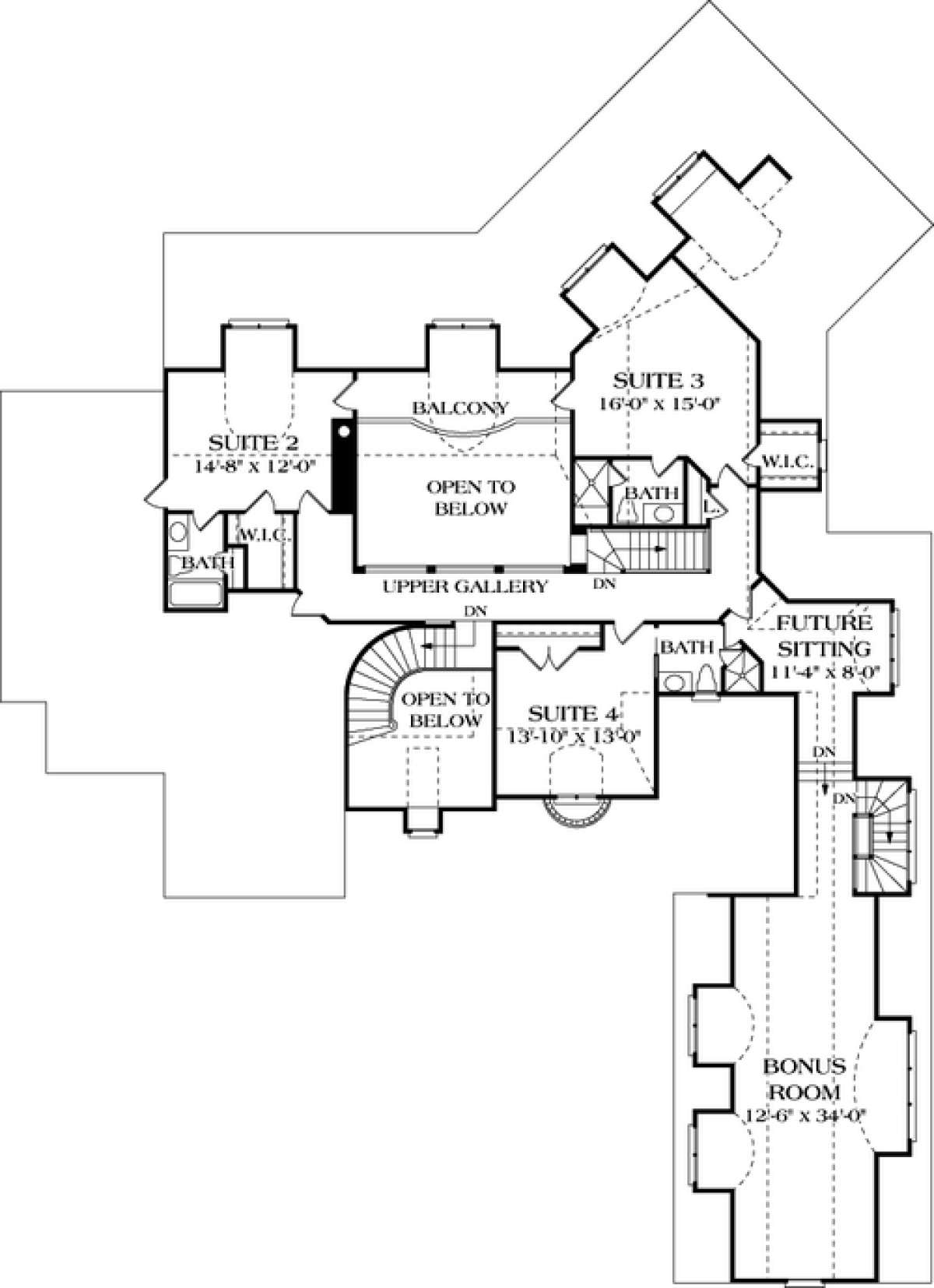 Floorplan 2 for House Plan #3323-00473