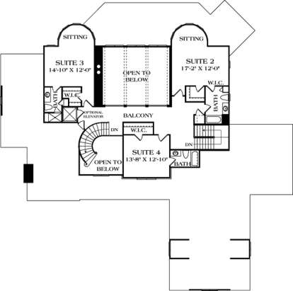 Floorplan 3 for House Plan #3323-00474