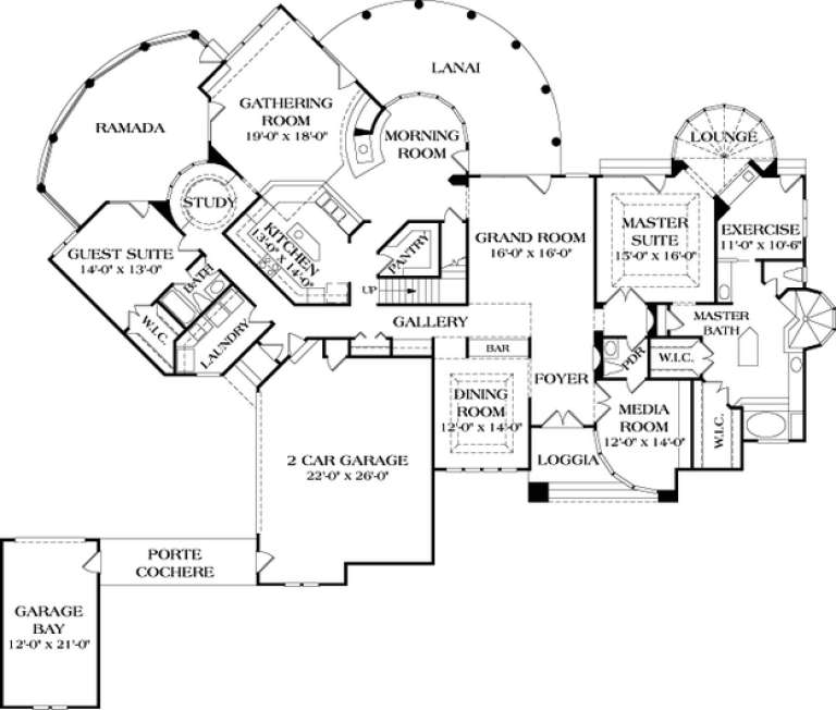 House Plan House Plan #13029 Drawing 1