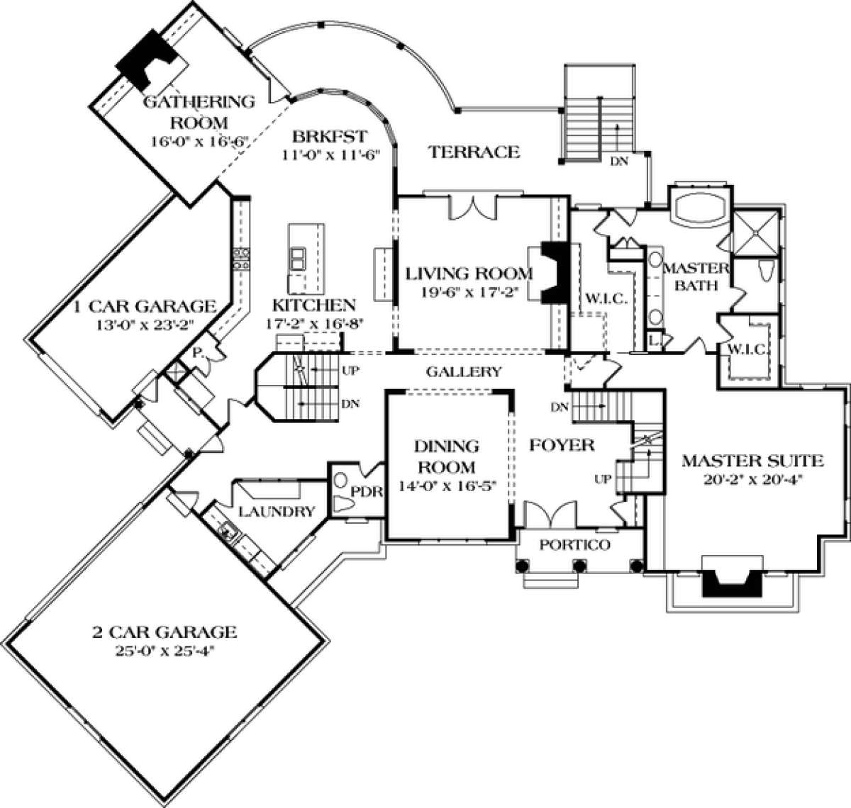 Floorplan 2 for House Plan #3323-00478