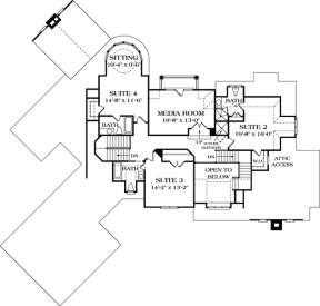 Floorplan 3 for House Plan #3323-00478