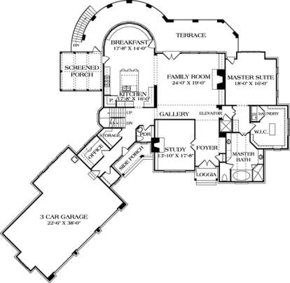 Floorplan 2 for House Plan #3323-00479