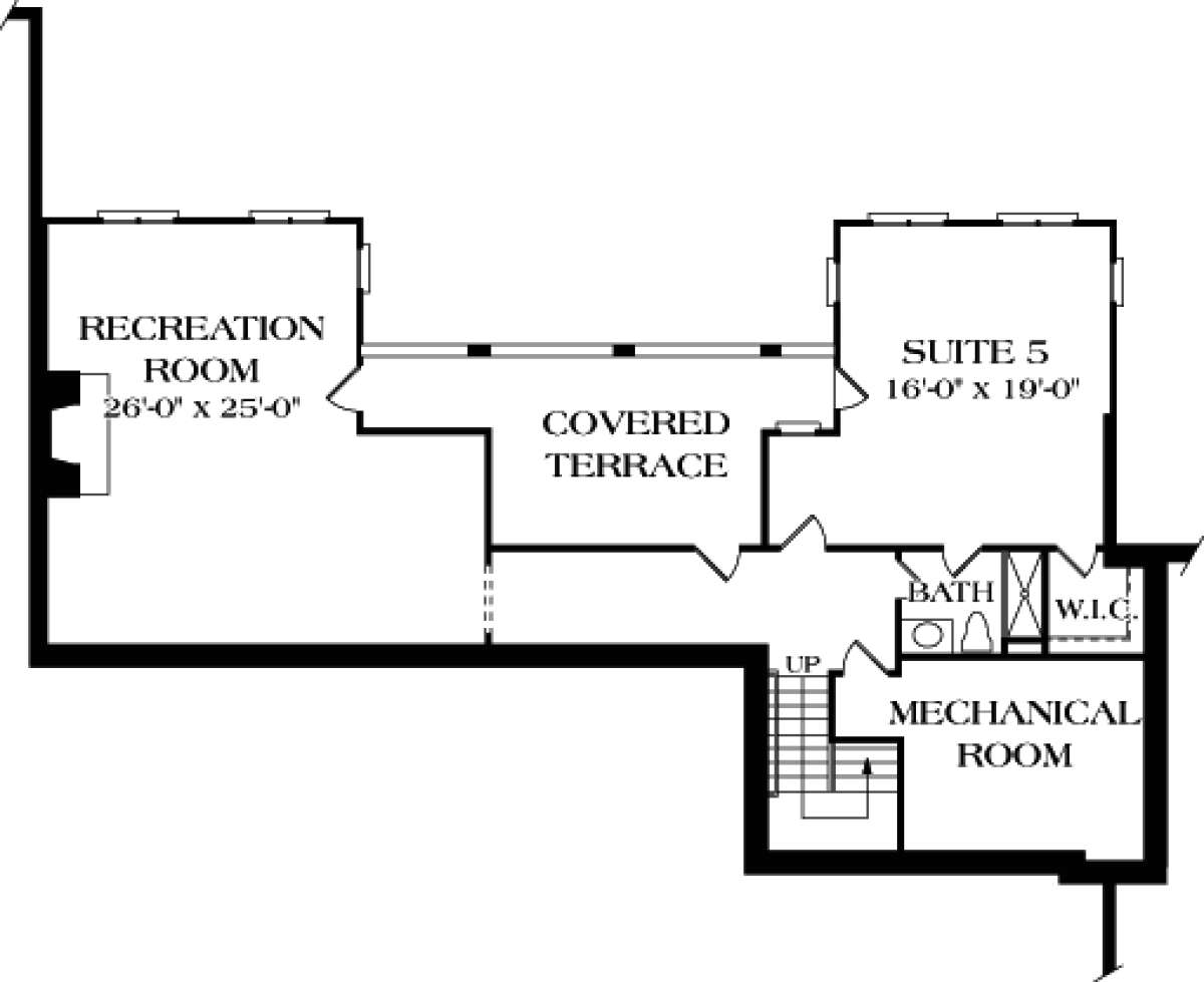 Floorplan 1 for House Plan #3323-00483