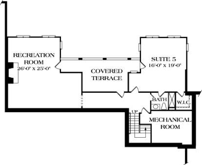 Floorplan 1 for House Plan #3323-00483