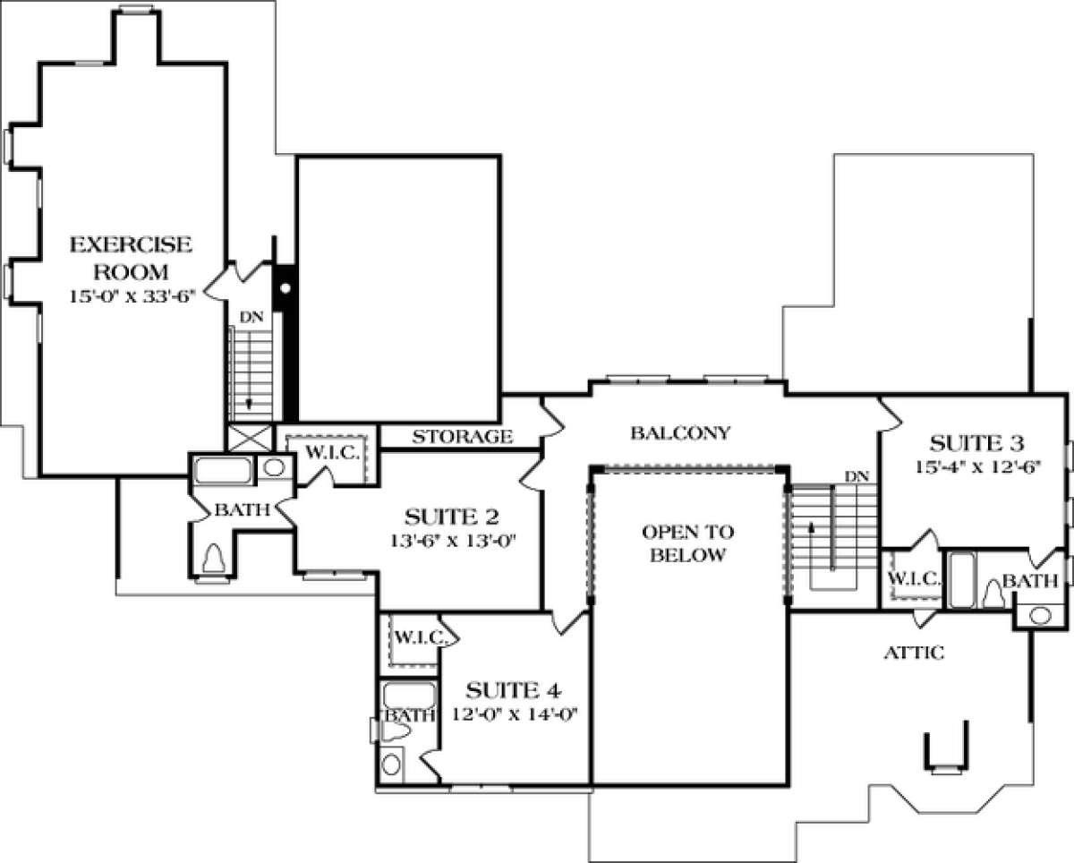Floorplan 3 for House Plan #3323-00483