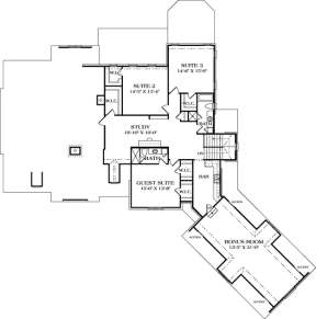Floorplan 2 for House Plan #3323-00487