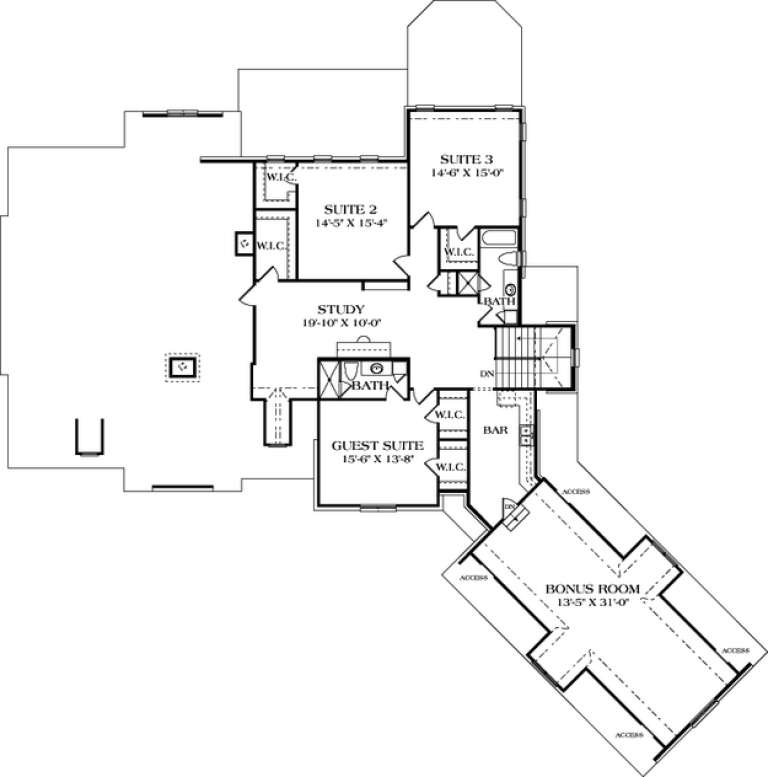House Plan House Plan #13041 Drawing 2