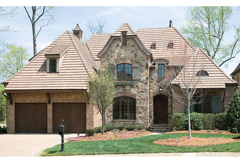 European House Plan #3323-00489 Elevation Photo