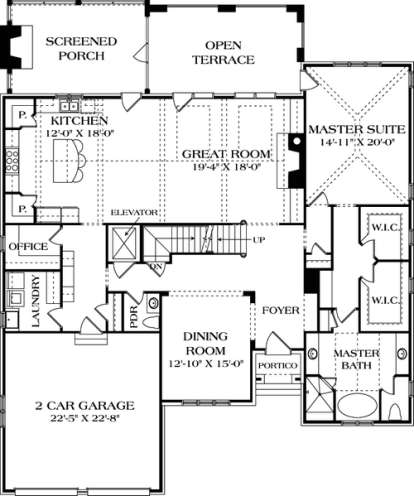 Floorplan 2 for House Plan #3323-00489