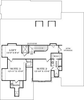 Floorplan 3 for House Plan #3323-00489