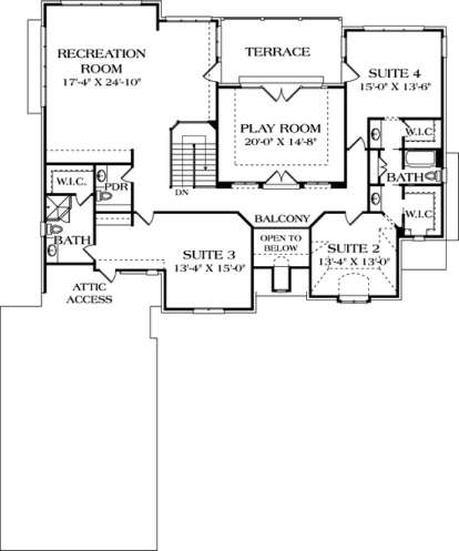 Floorplan 2 for House Plan #3323-00492