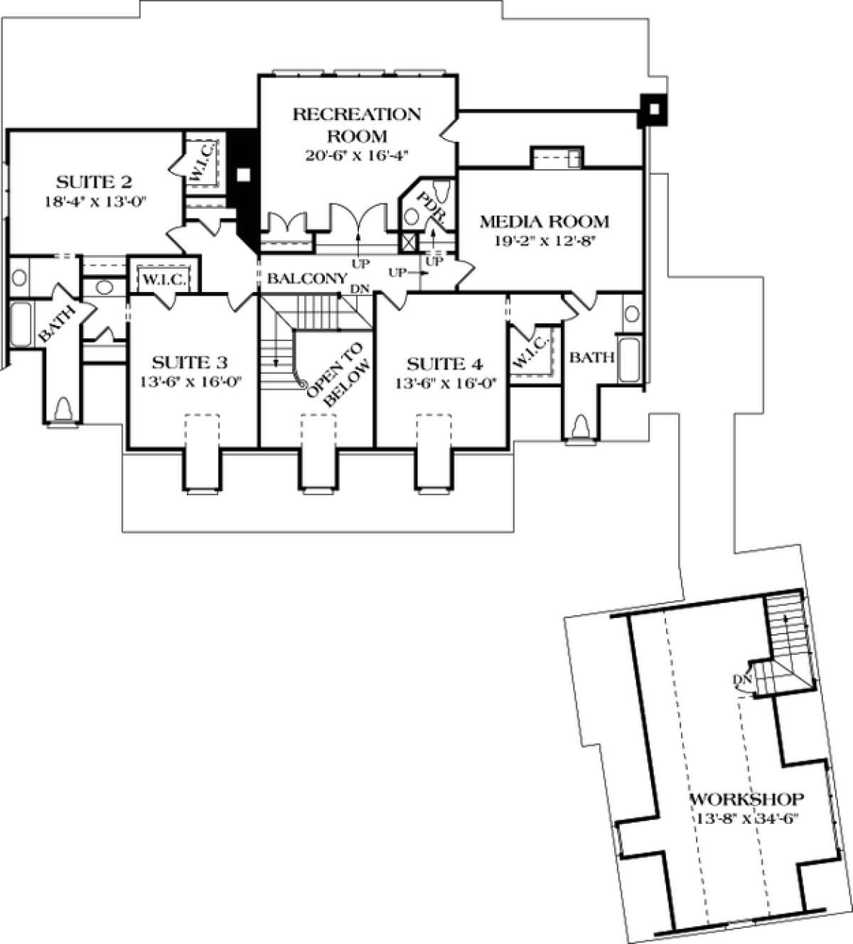Floorplan 2 for House Plan #3323-00493