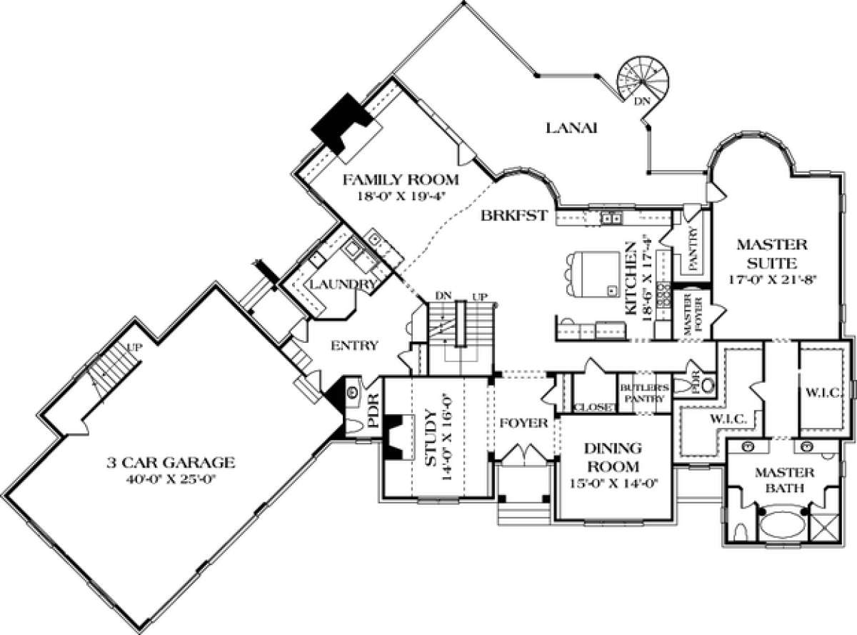 Floorplan 2 for House Plan #3323-00494