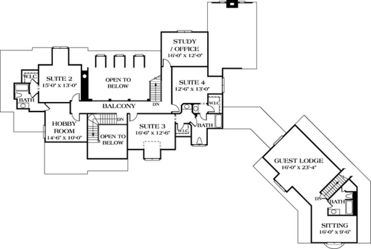 Floorplan 2 for House Plan #3323-00495
