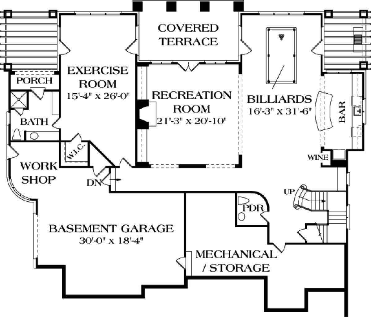 Floorplan 1 for House Plan #3323-00497