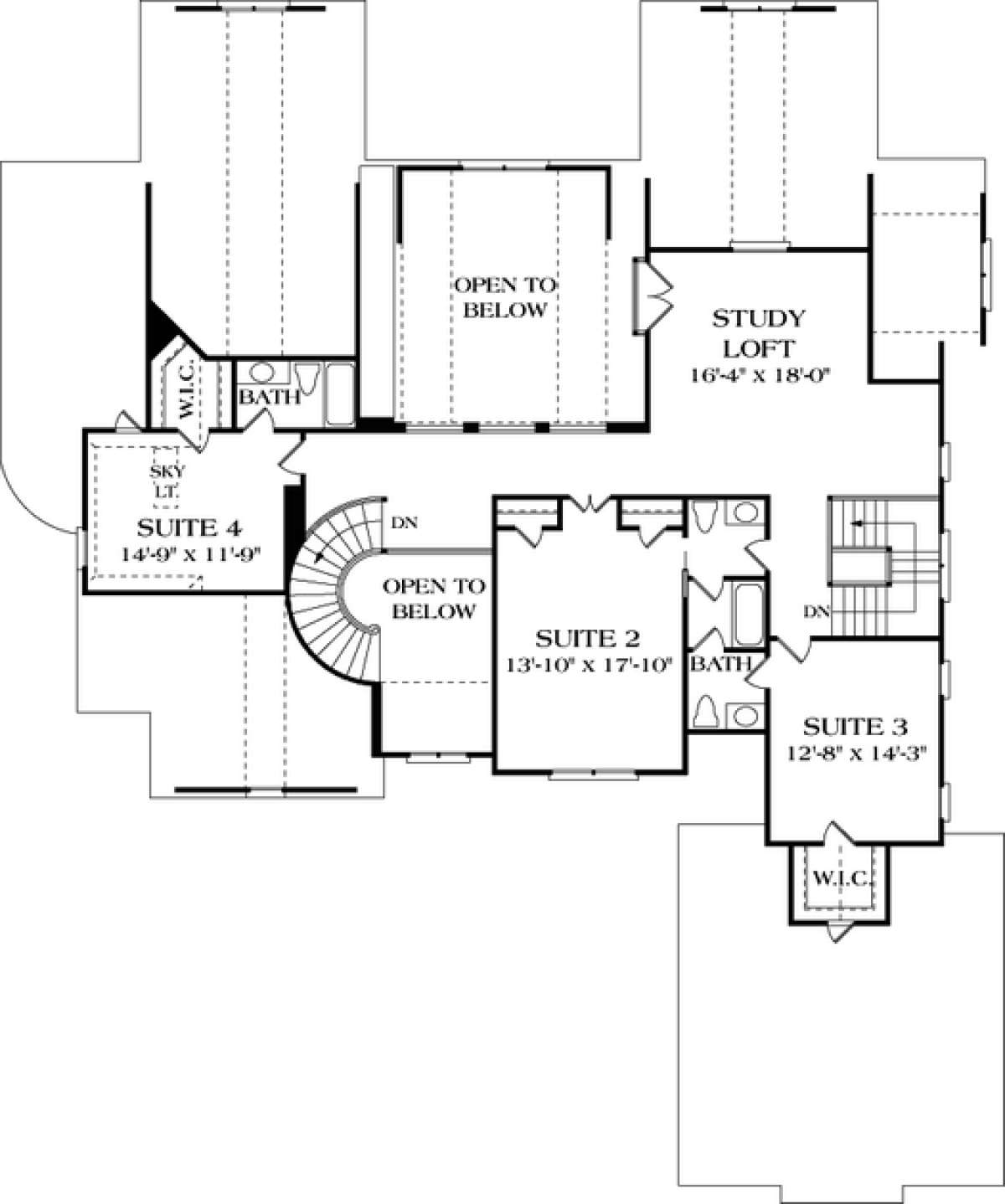 Floorplan 3 for House Plan #3323-00497
