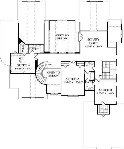 Floorplan 3 for House Plan #3323-00497