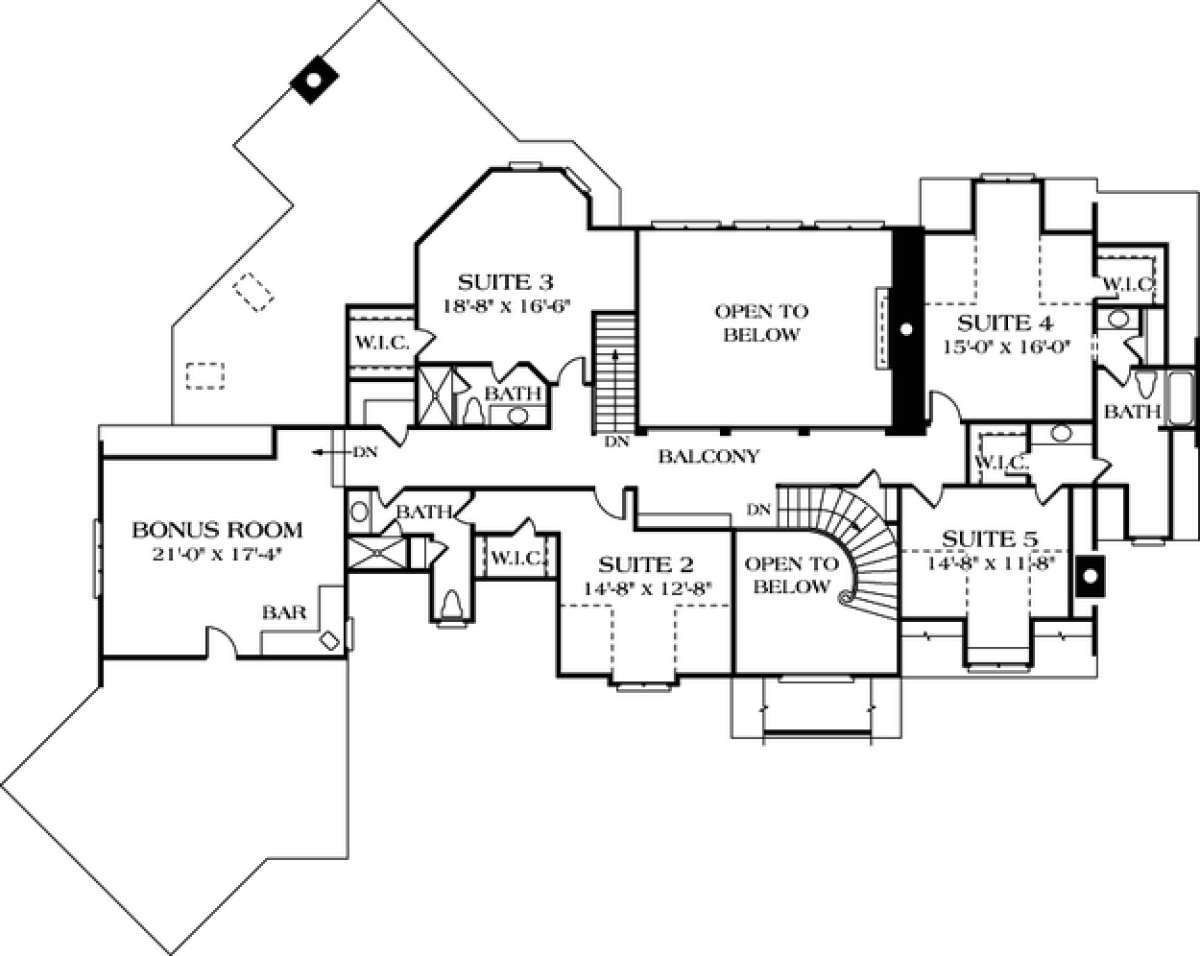 Floorplan 2 for House Plan #3323-00499
