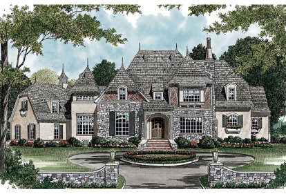 European House Plan #3323-00500 Elevation Photo