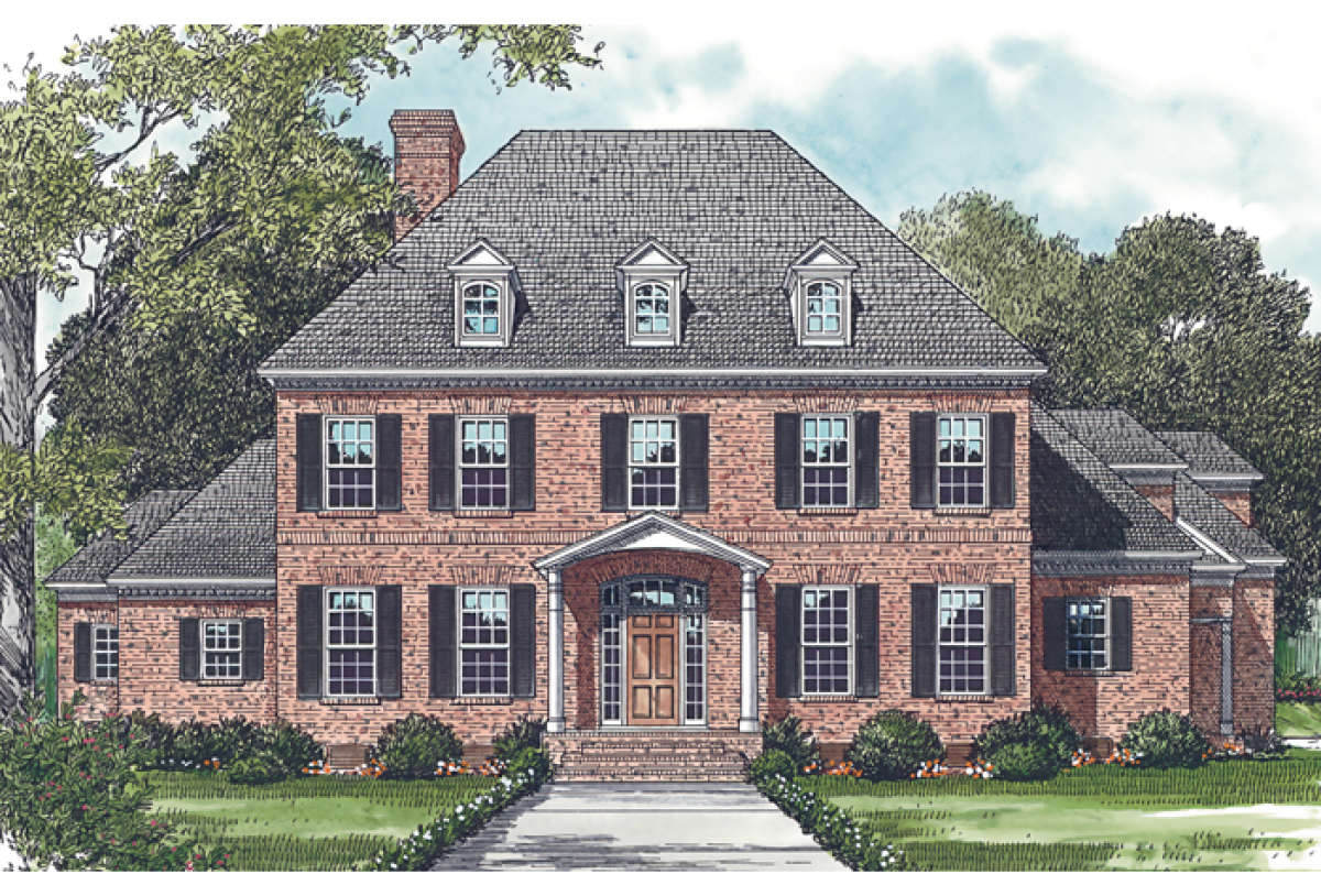 Colonial House Plan #3323-00501 Elevation Photo