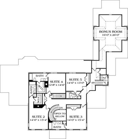 Floorplan 2 for House Plan #3323-00501