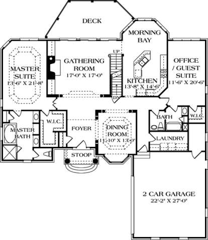 Floorplan 2 for House Plan #3323-00502