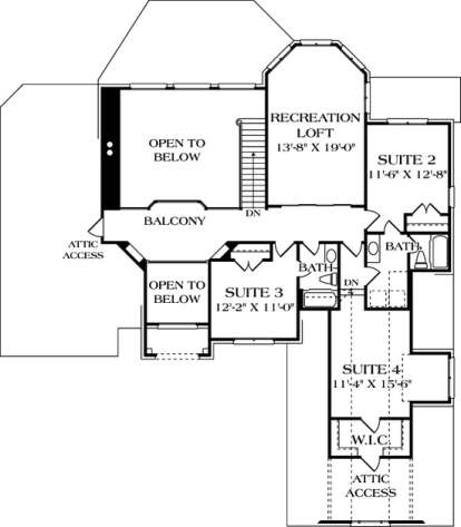 Floorplan 3 for House Plan #3323-00502