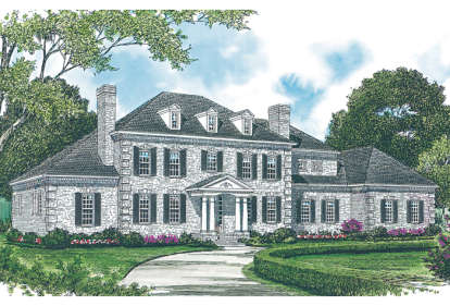 Georgian House Plan #3323-00503 Elevation Photo