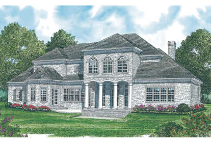 Georgian House Plan #3323-00503 Elevation Photo