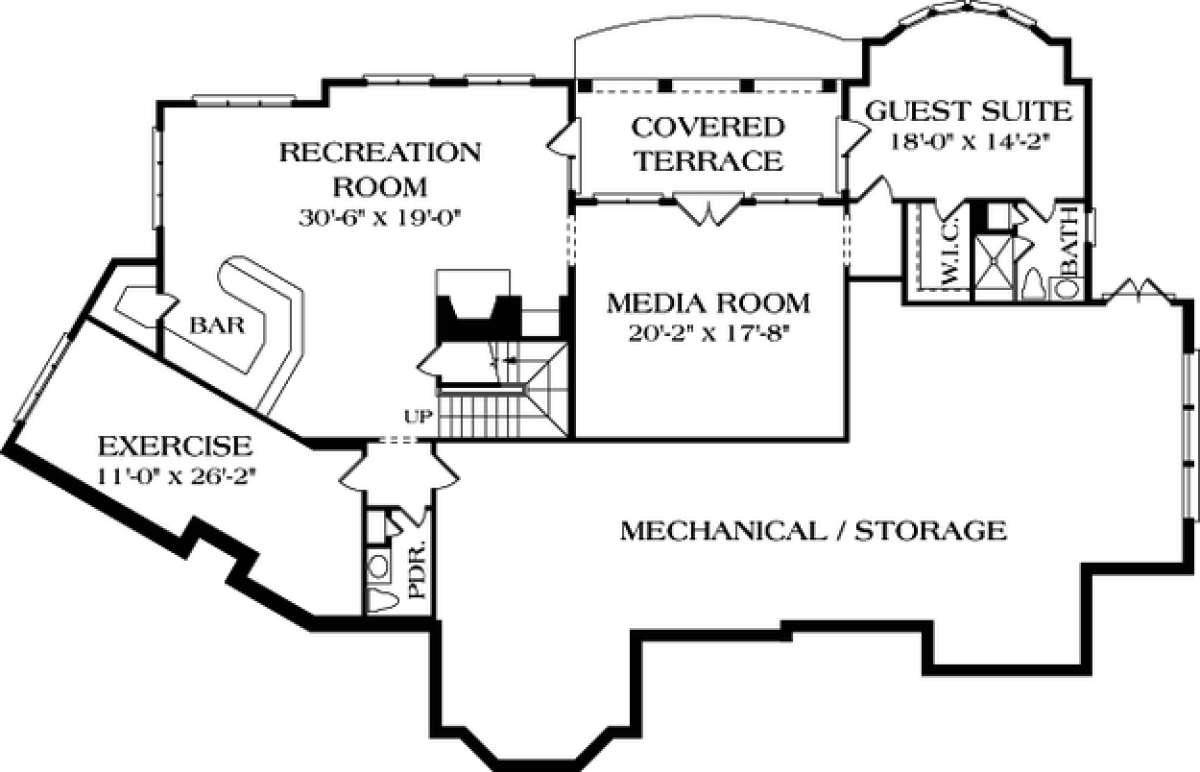 Floorplan 1 for House Plan #3323-00505