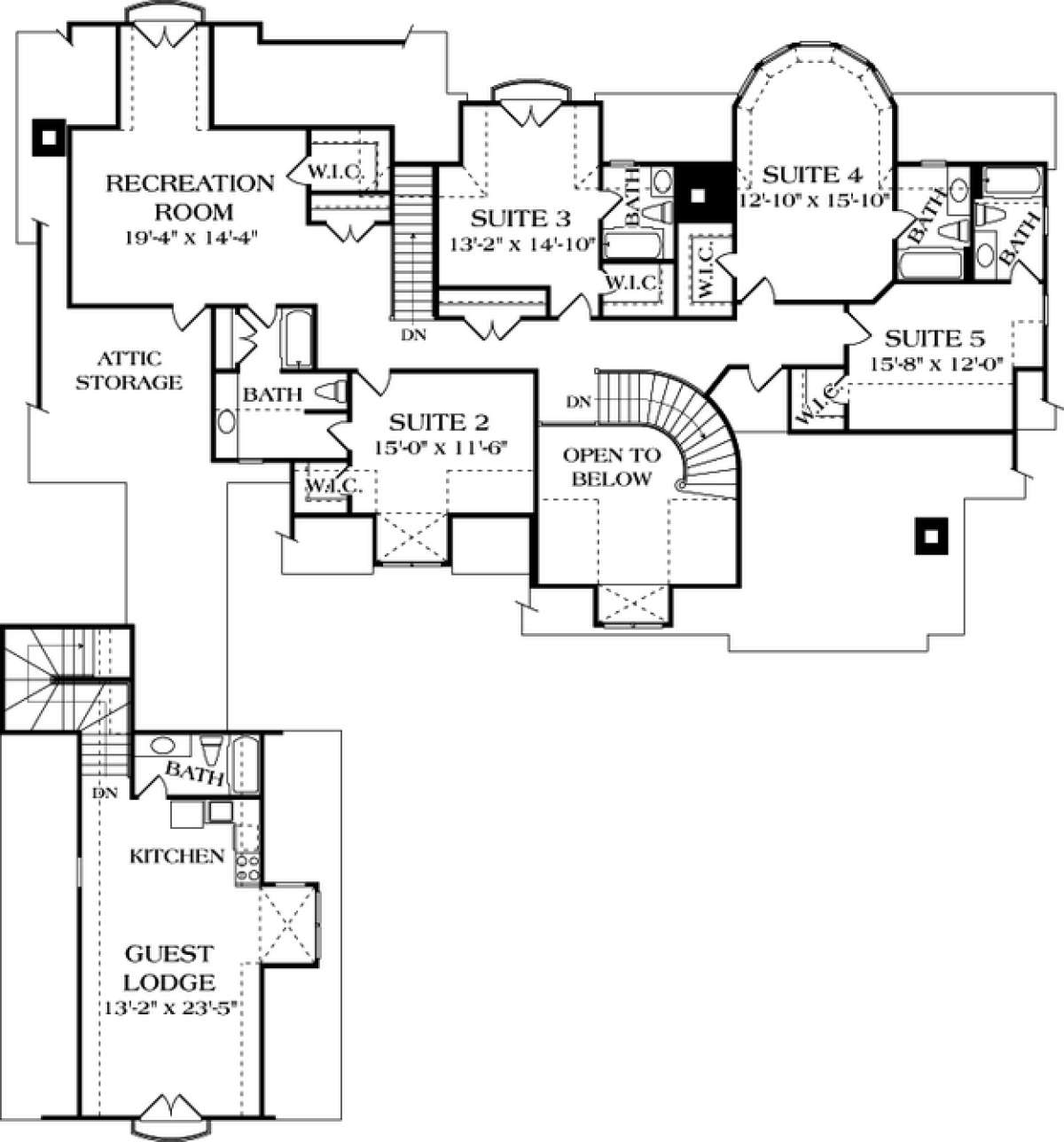 Floorplan 2 for House Plan #3323-00509