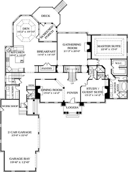 House Plan House Plan #13067 Drawing 1