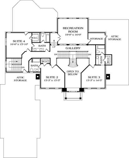Floorplan 2 for House Plan #3323-00513