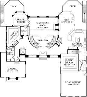 Floorplan 2 for House Plan #3323-00515
