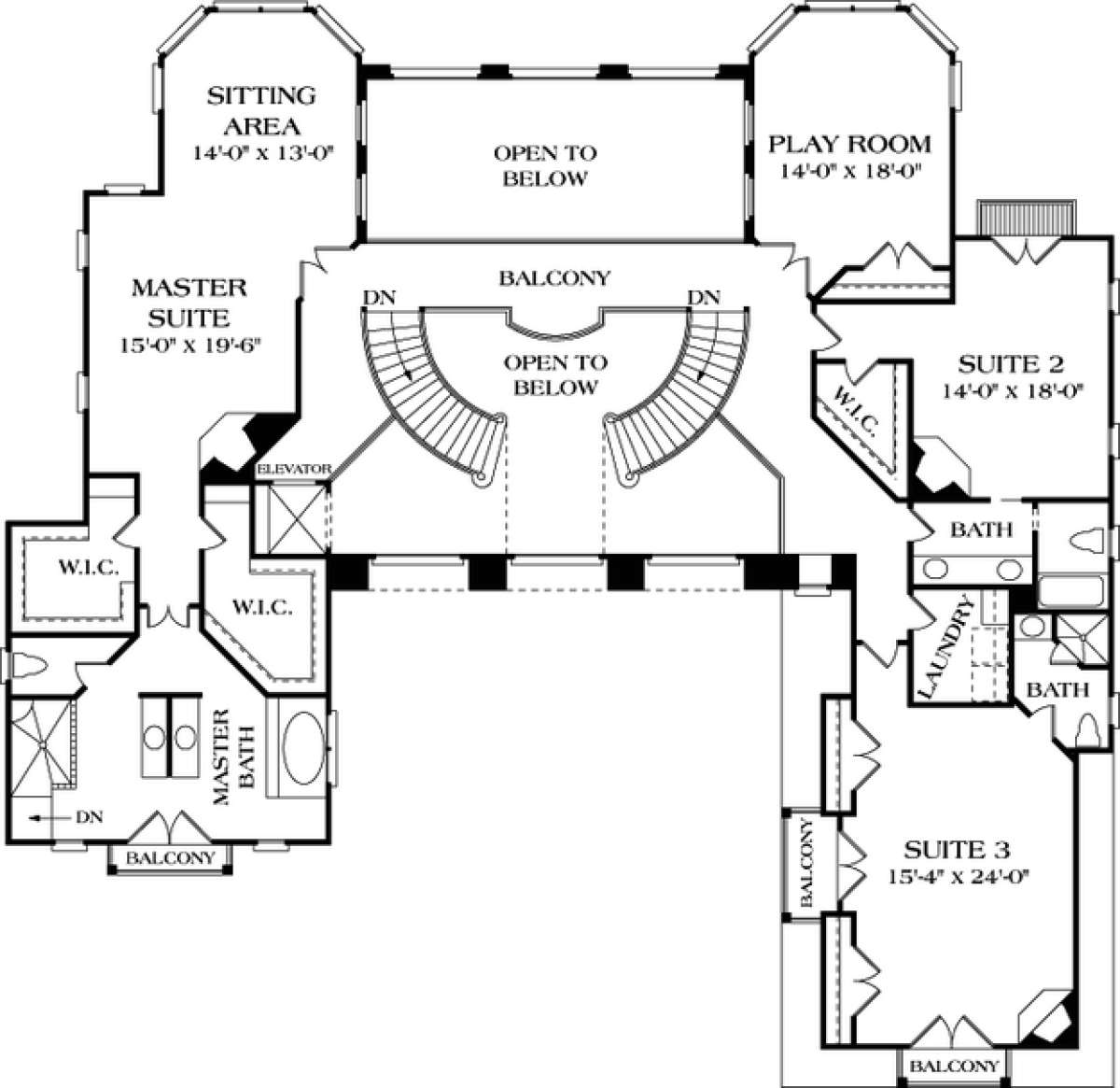 Floorplan 3 for House Plan #3323-00515