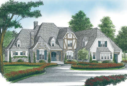Tudor House Plan #3323-00516 Elevation Photo