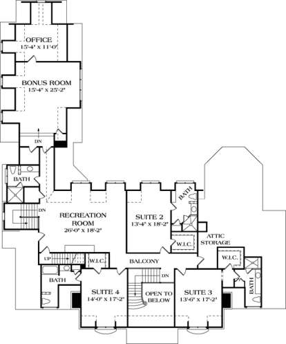 Floorplan 2 for House Plan #3323-00517