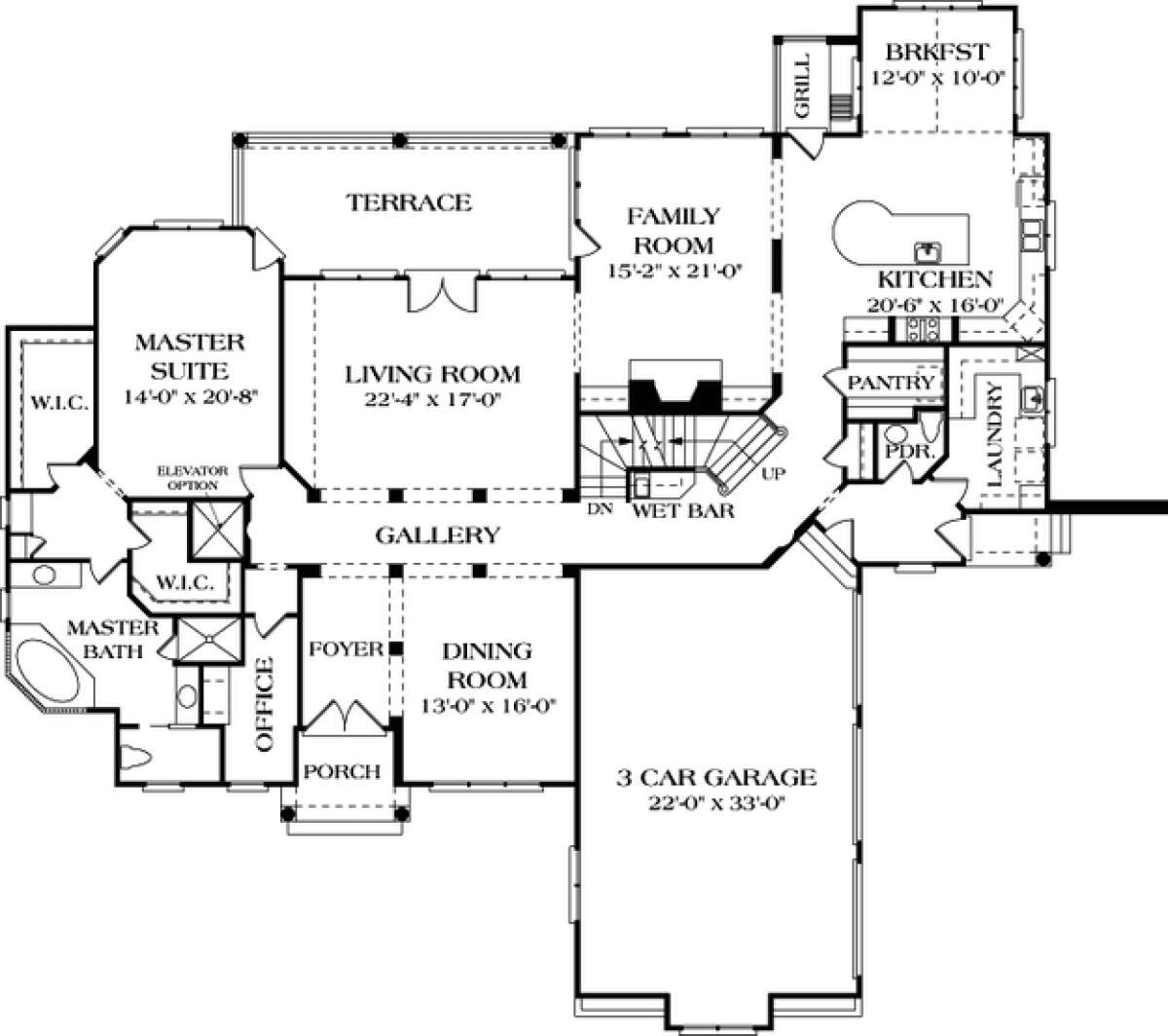 Floorplan 2 for House Plan #3323-00520