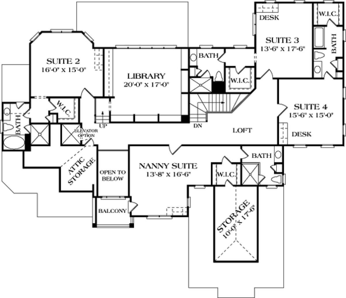 Floorplan 3 for House Plan #3323-00520