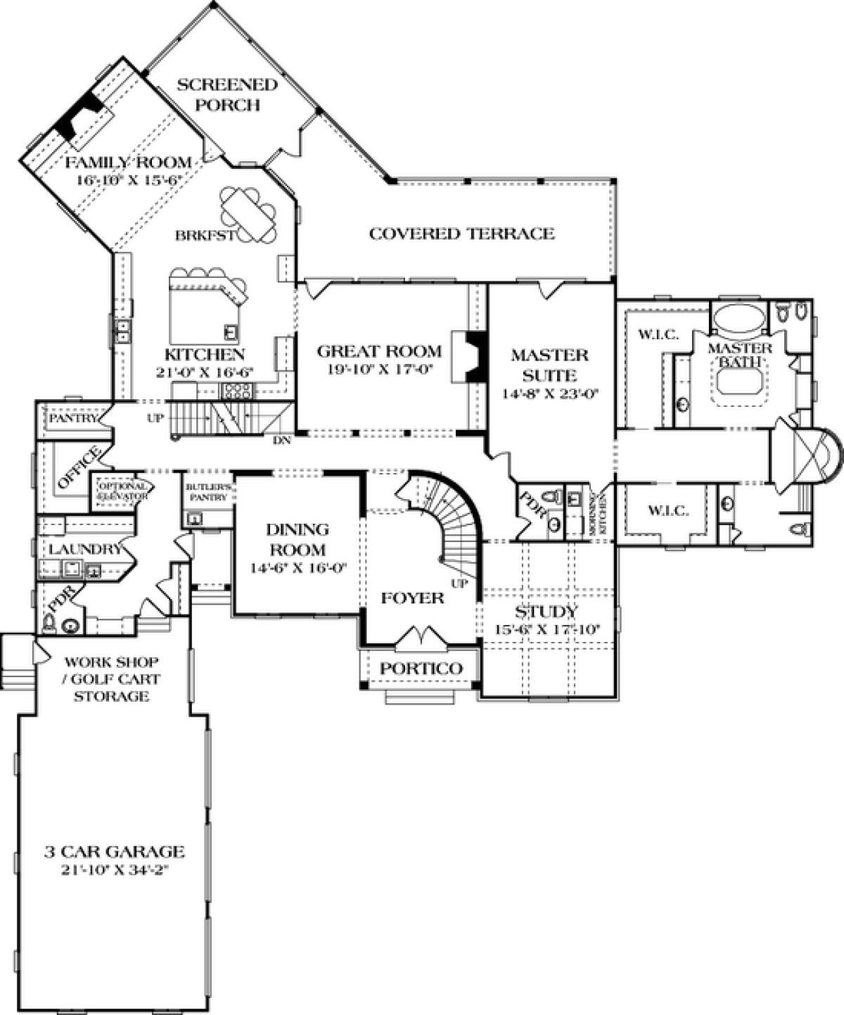 Floorplan 2 for House Plan #3323-00521