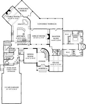 Floorplan 2 for House Plan #3323-00521