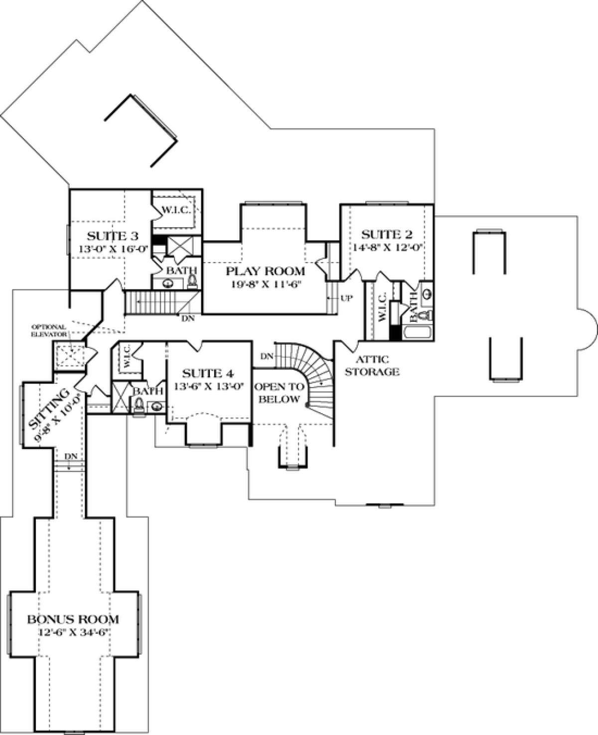 Floorplan 3 for House Plan #3323-00521