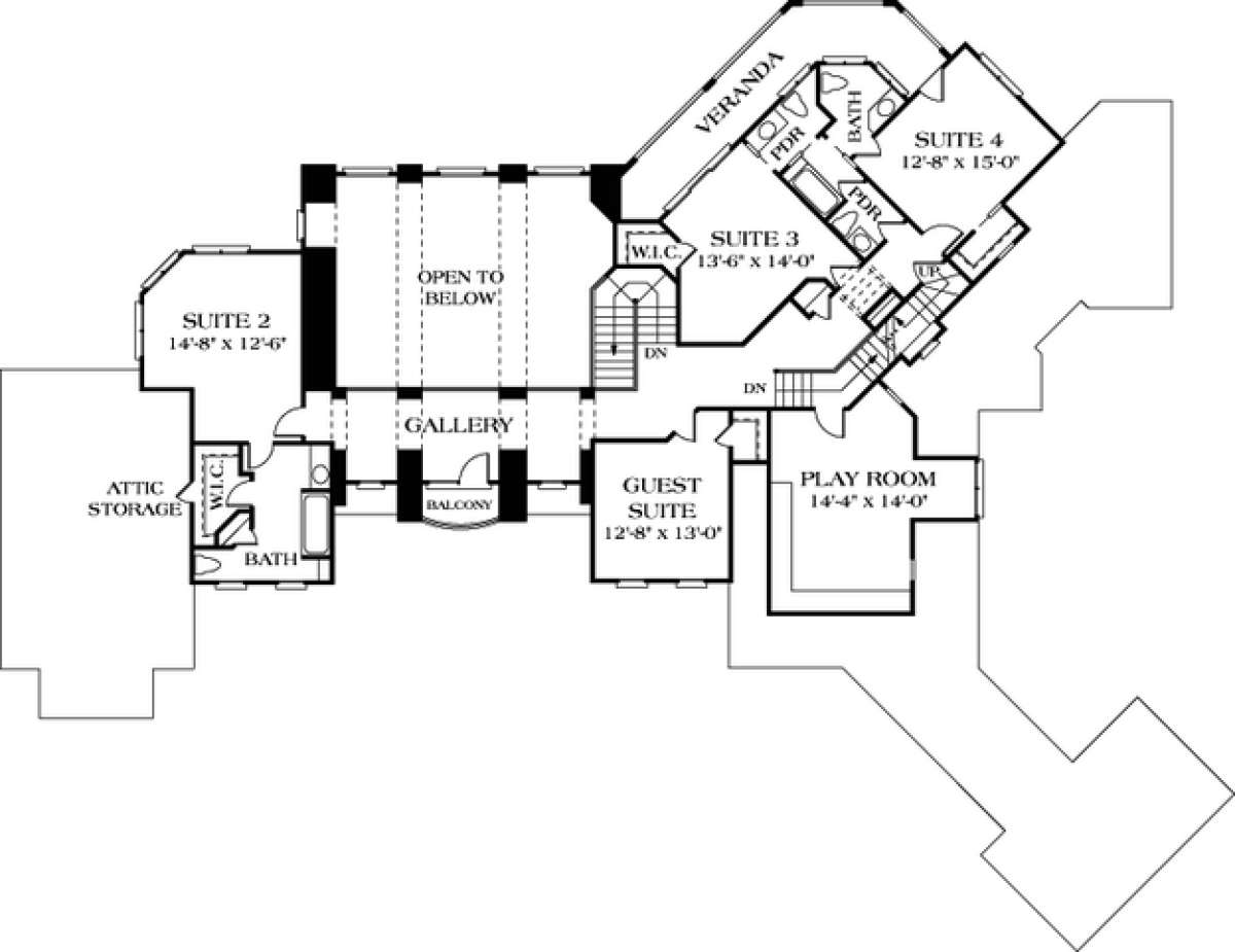 Floorplan 3 for House Plan #3323-00523