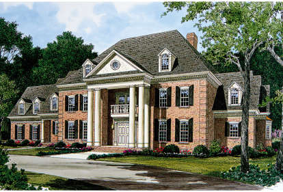 Georgian House Plan #3323-00524 Elevation Photo