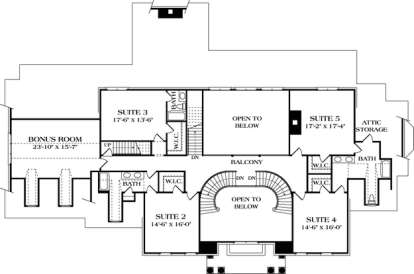 Floorplan 2 for House Plan #3323-00524