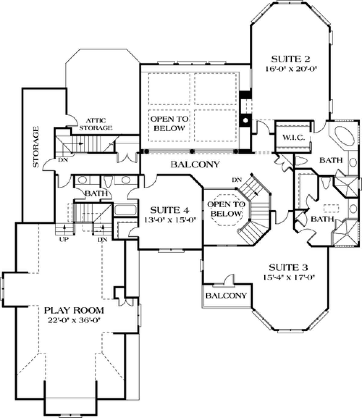 Floorplan 3 for House Plan #3323-00525