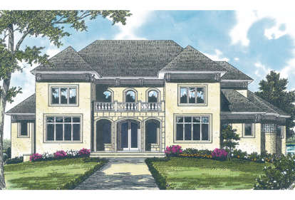 Luxury House Plan #3323-00526 Elevation Photo