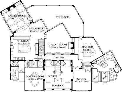 Floorplan 2 for House Plan #3323-00526