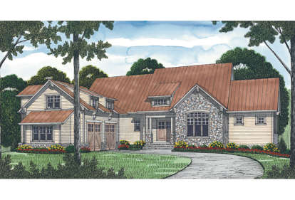 6 Bed, 5 Bath, 5853 Square Foot House Plan - #3323-00527